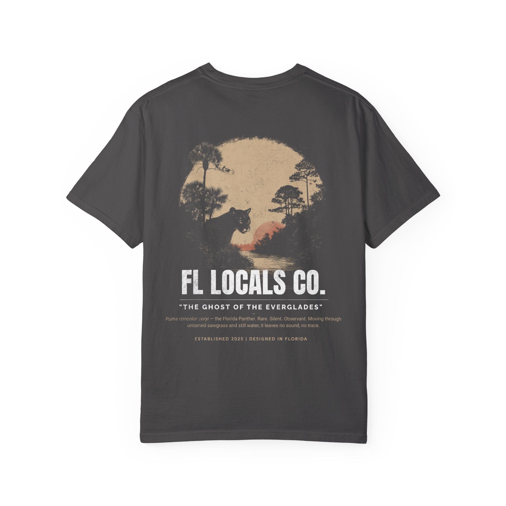 Florida Panther | "The Ghost of the Everglades" | FL Locals Co. | Comfort Colors® Vintage Florida Wildlife Tee