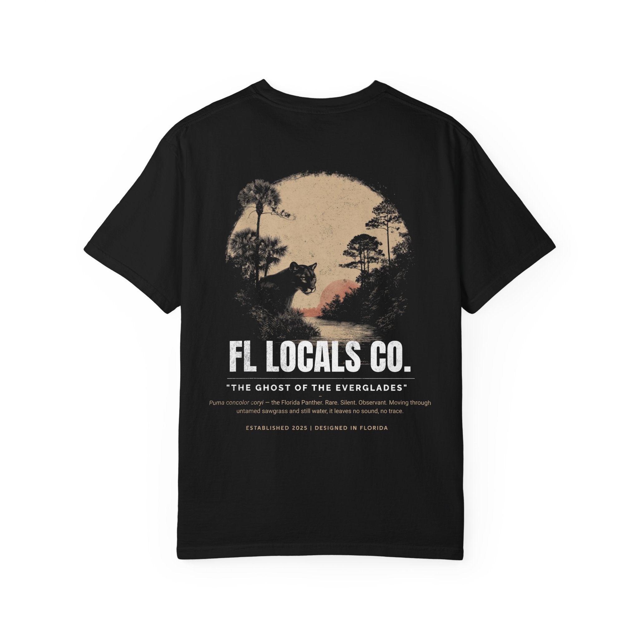 Florida Panther | "The Ghost of the Everglades" | FL Locals Co. | Comfort Colors® Vintage Florida Wildlife Tee