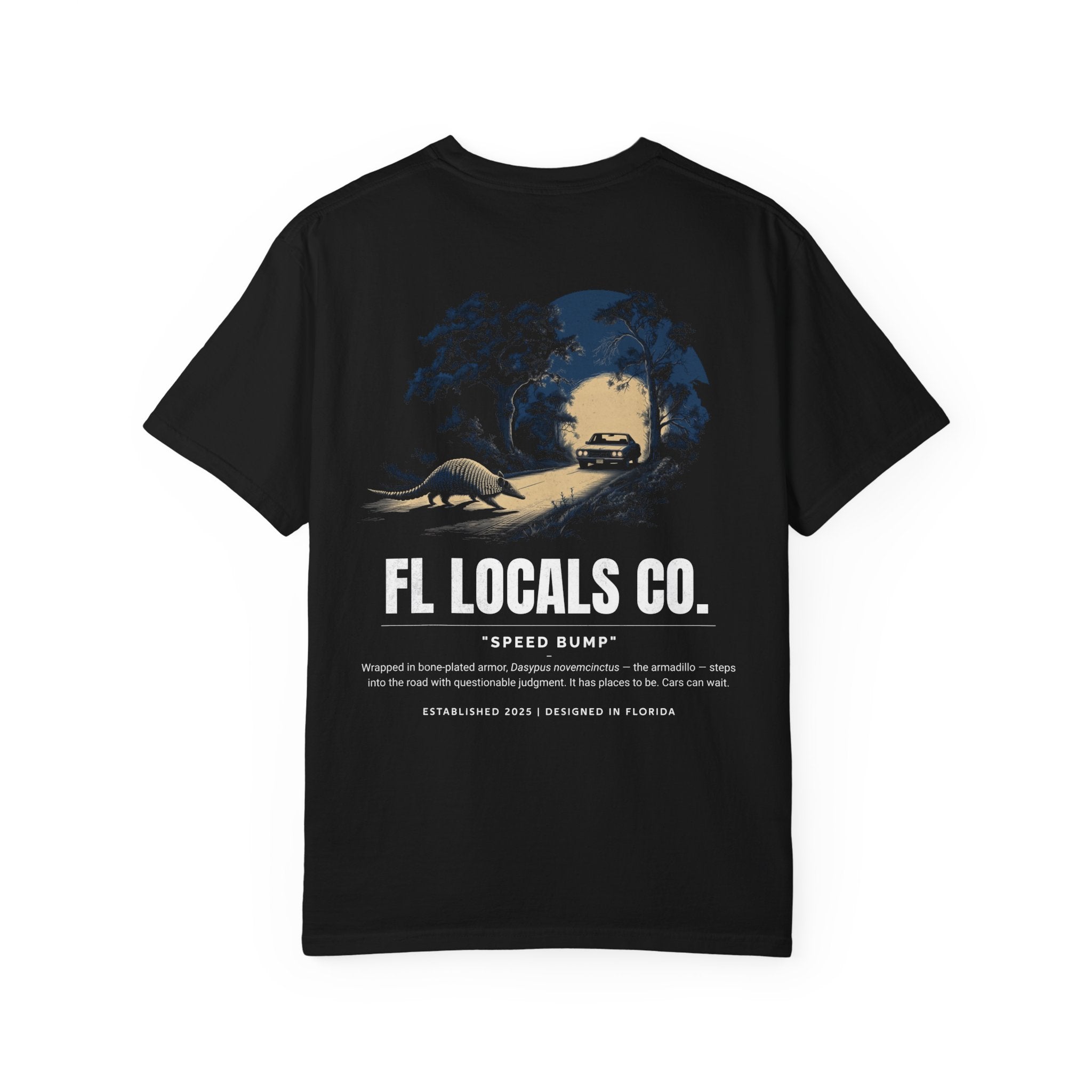 Armadillo | "Speed Bump" | FL Locals Co. | Comfort Colors® Vintage Florida Wildlife Tee