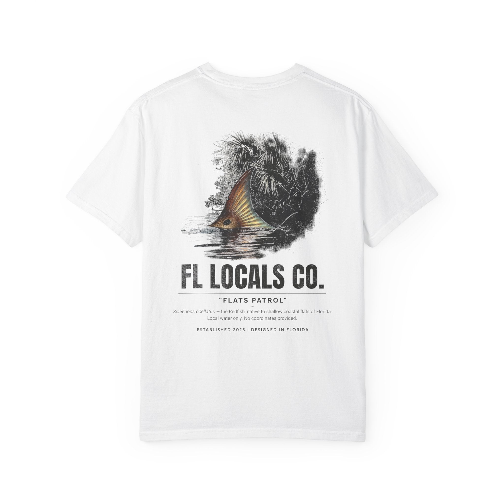 Redfish | "Flats Patrol" | FL Locals Co. | Comfort Colors® Vintage Florida Wildlife Tee