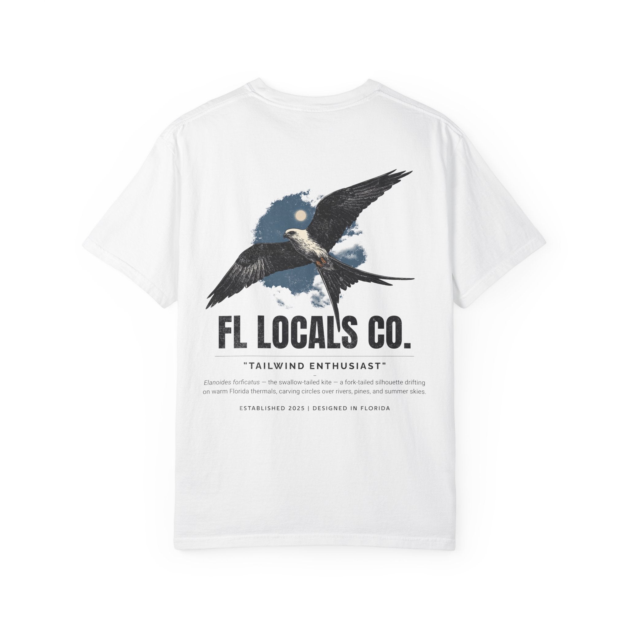 Swallow-tailed Kite | "Tailwind Enthusiast" | FL Locals Co. | Comfort Colors® Vintage Florida Wildlife Tee
