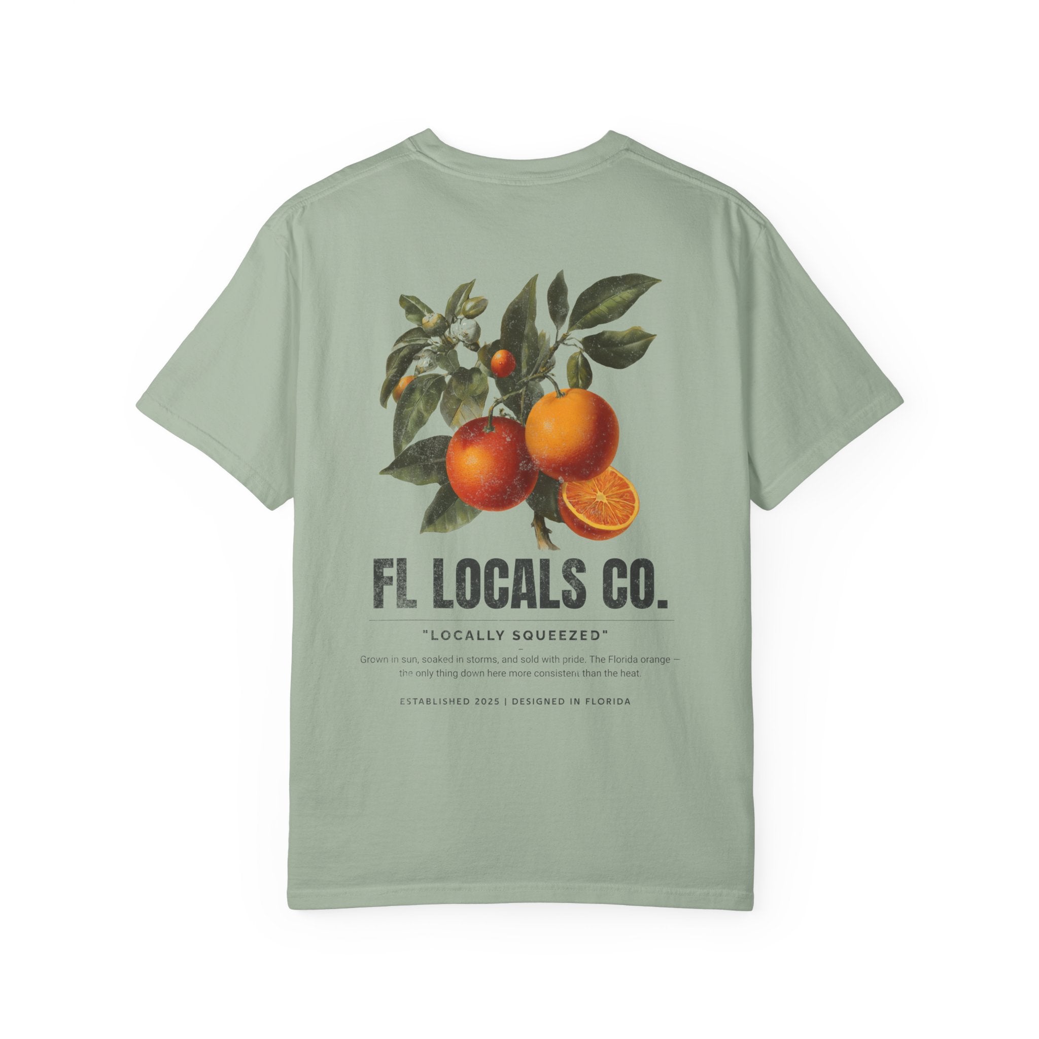 Florida Orange | "Locally Squeezed" | FL Locals Co. | Comfort Colors® Vintage Florida Wildlife Tee