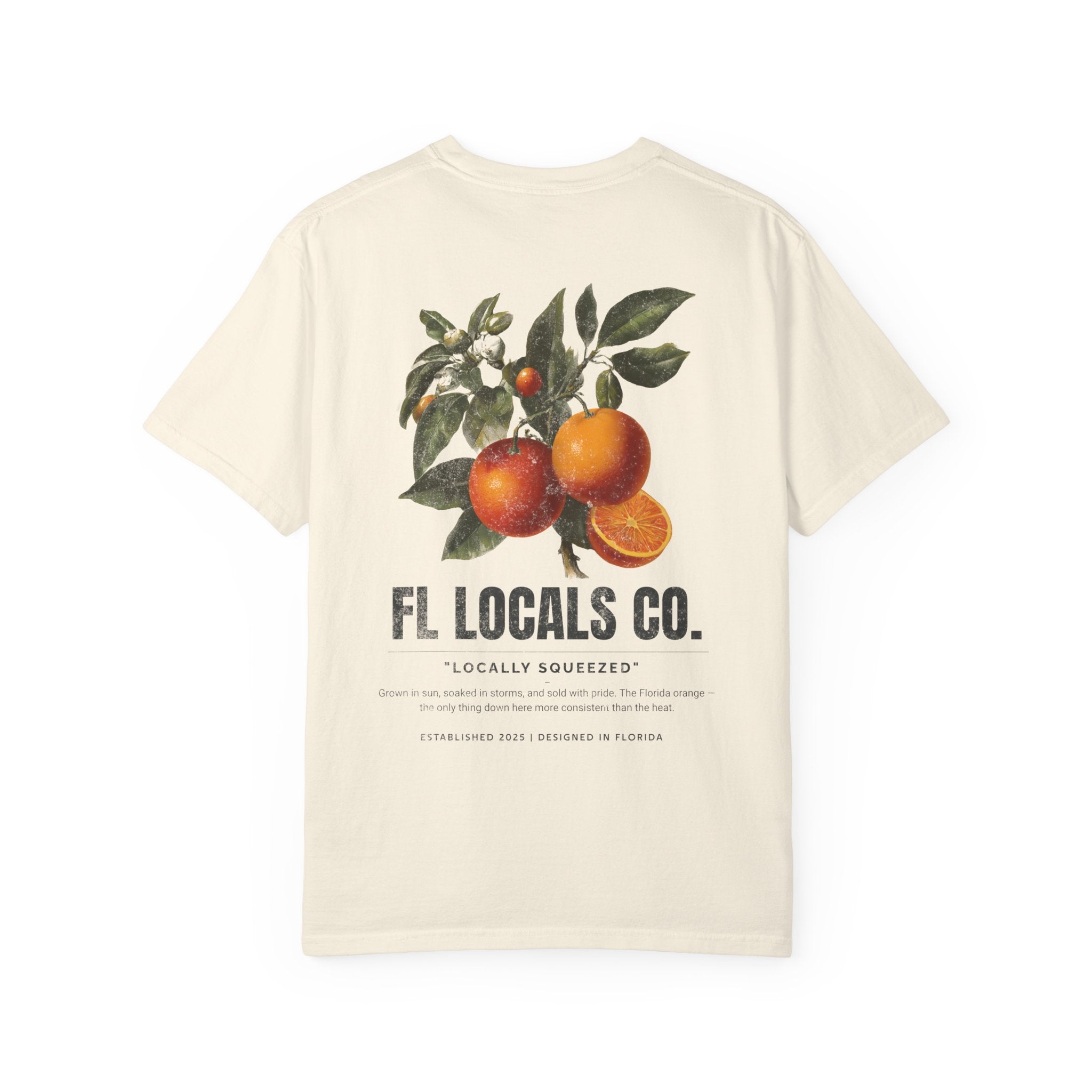 Florida Orange | "Locally Squeezed" | FL Locals Co. | Comfort Colors® Vintage Florida Wildlife Tee