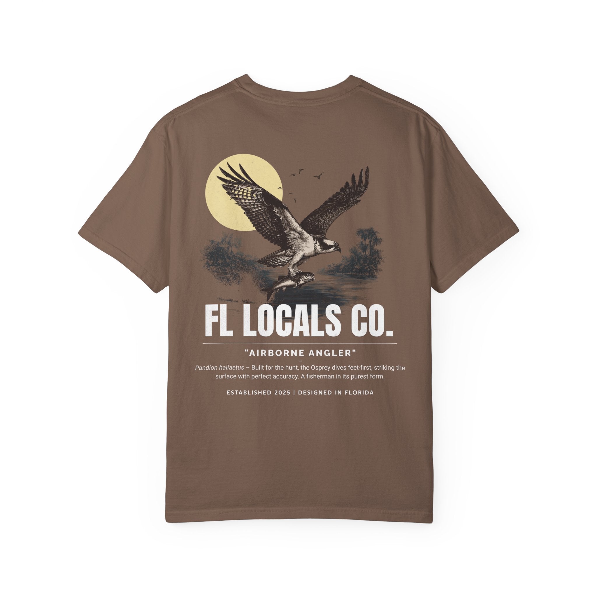 Osprey | "Airborne Angler" | FL Locals Co. | Comfort Colors® Vintage Florida Wildlife Tee