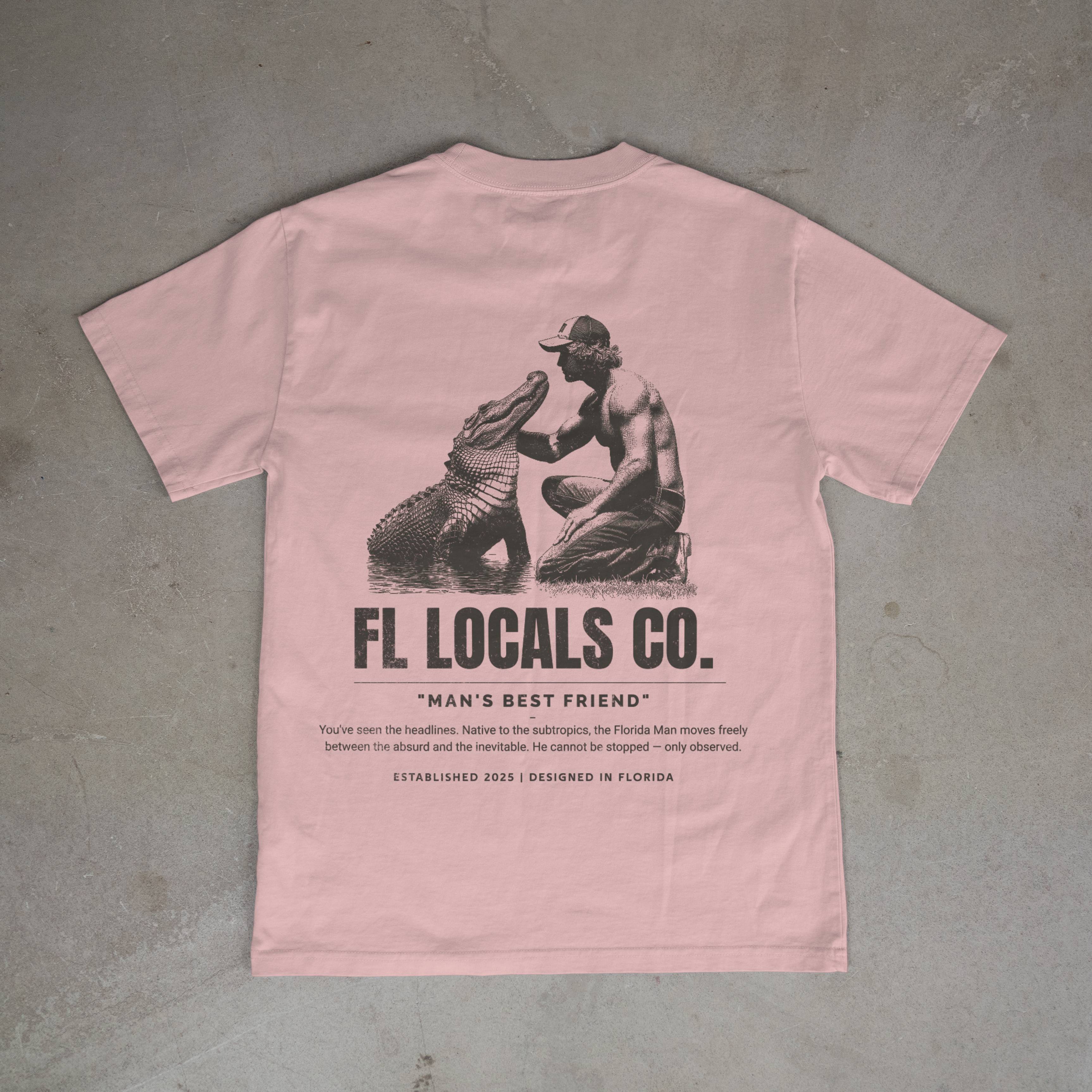 Florida Man | "Man's Best Friend" | FL Locals Co. | Comfort Colors® Vintage Florida Wildlife Tee