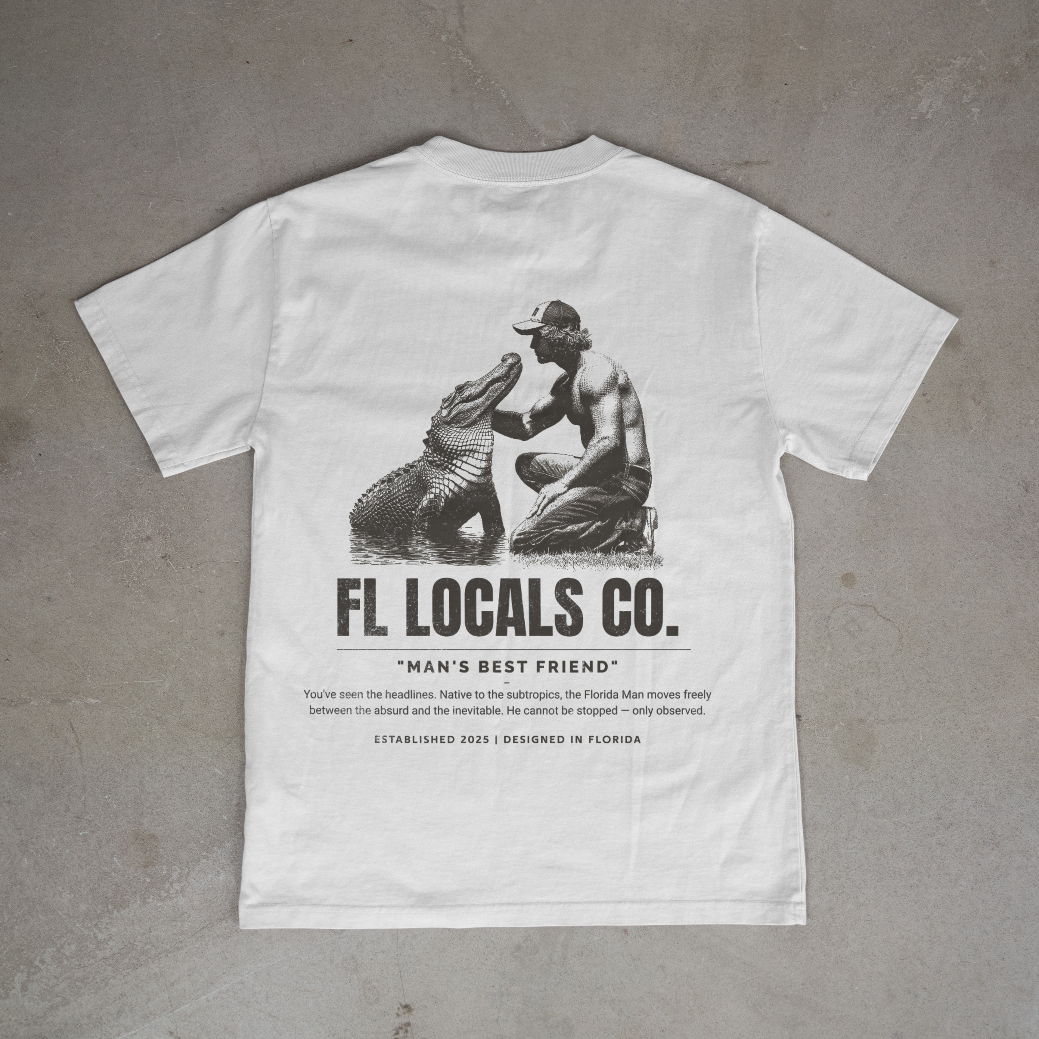 Florida Man | "Man's Best Friend" | FL Locals Co. | Comfort Colors® Vintage Florida Wildlife Tee