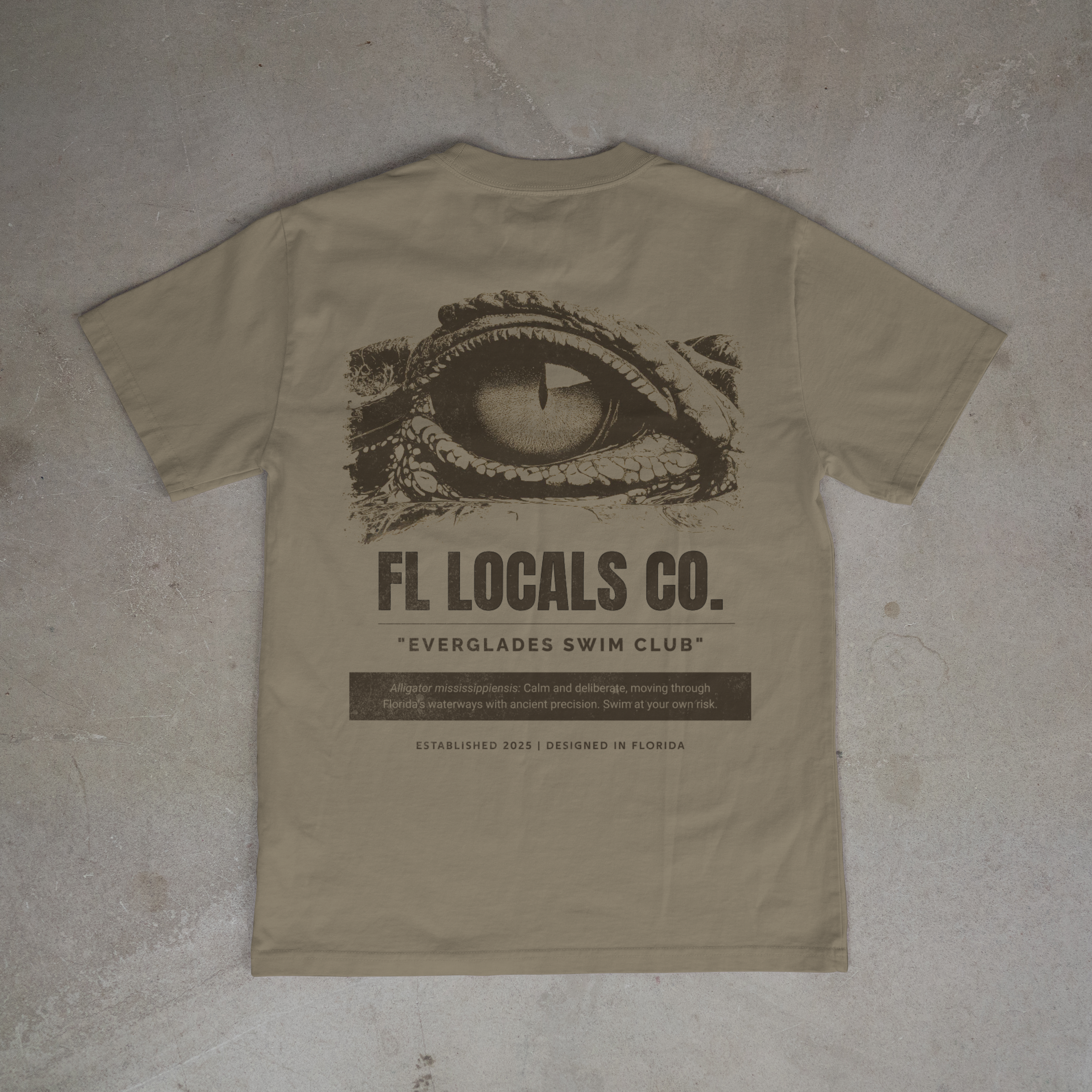 Florida Gator | "Everglades Swim Club" | FL Locals Co. | Comfort Colors® Vintage Florida Wildlife Tee
