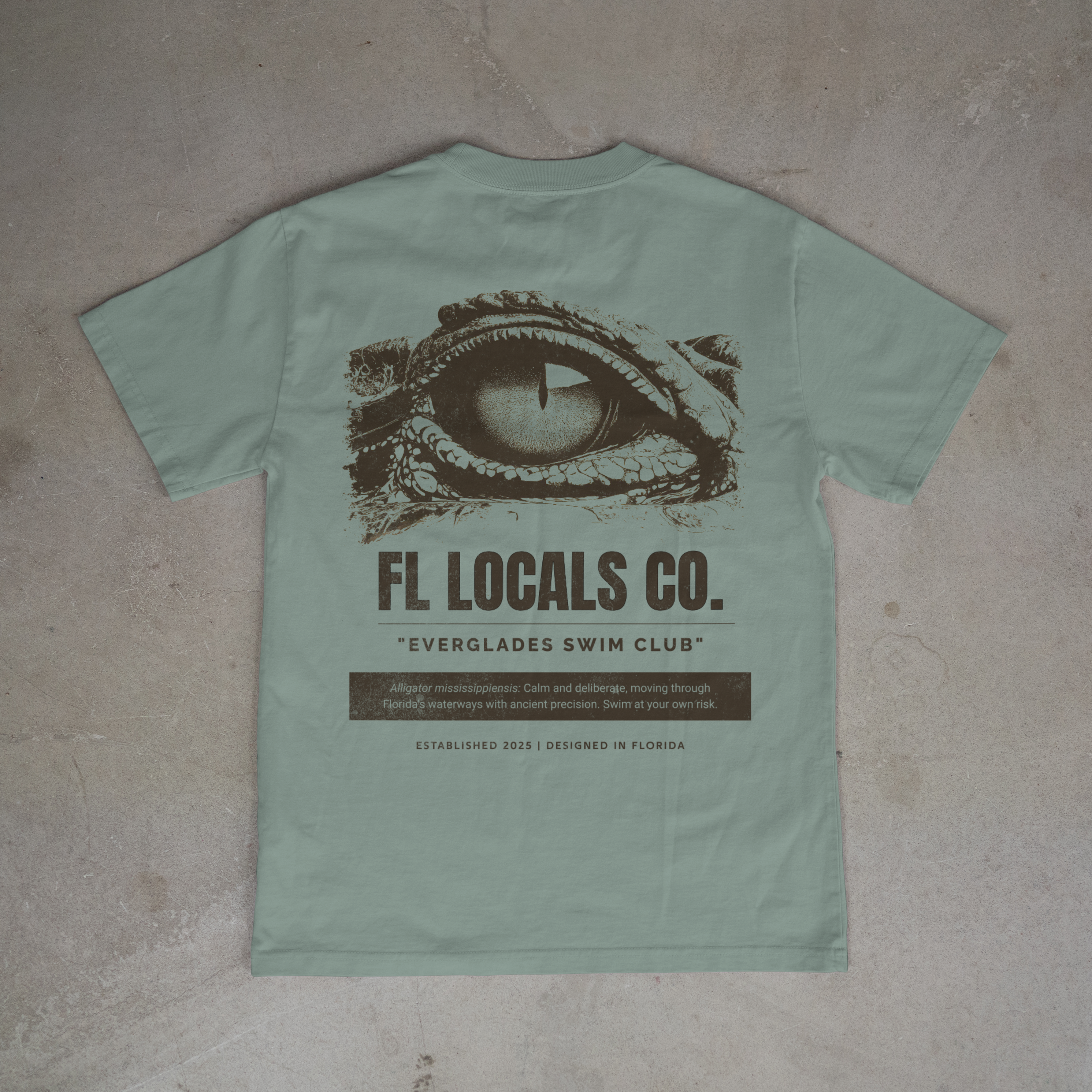 Florida Gator | "Everglades Swim Club" | FL Locals Co. | Comfort Colors® Vintage Florida Wildlife Tee