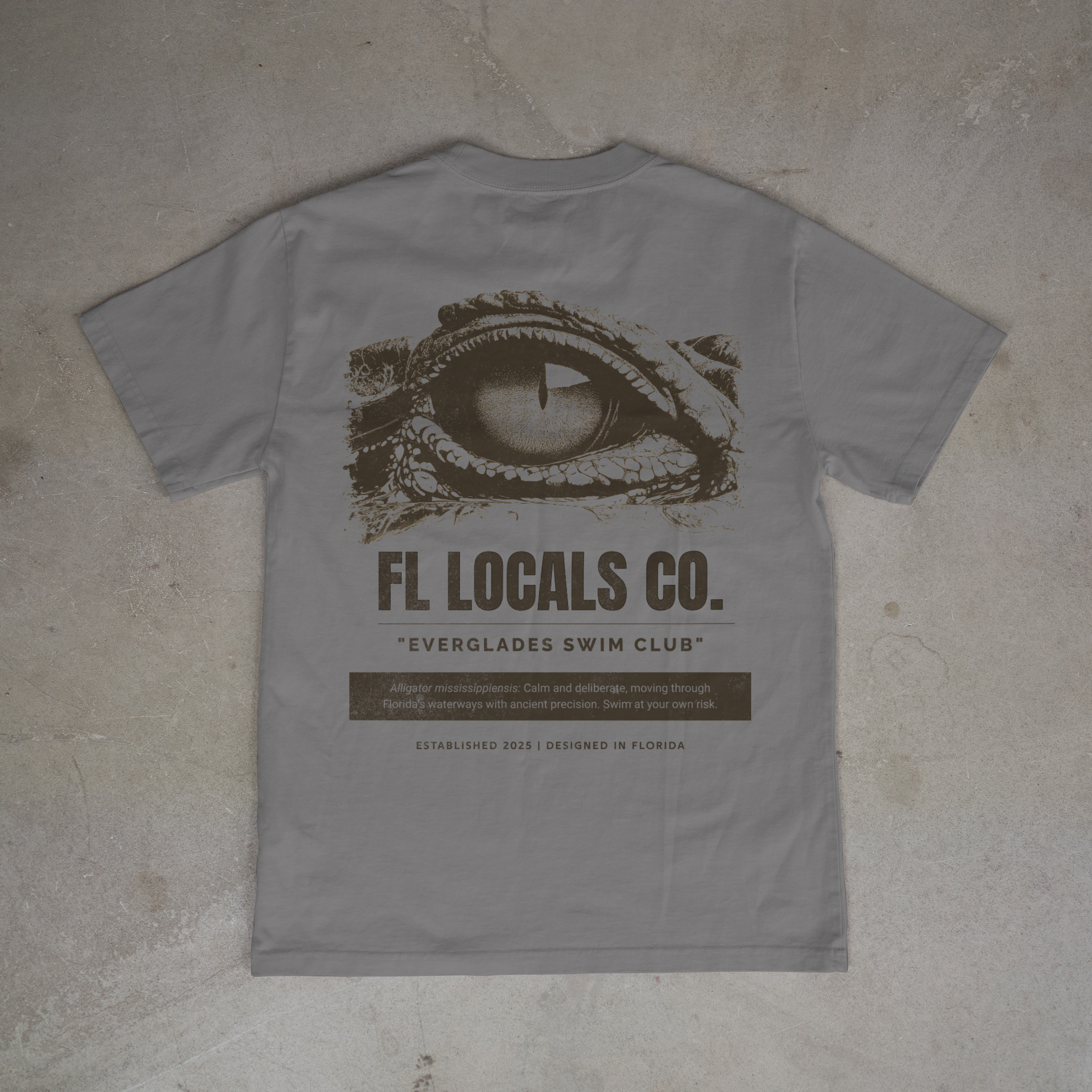 Florida Gator | "Everglades Swim Club" | FL Locals Co. | Comfort Colors® Vintage Florida Wildlife Tee