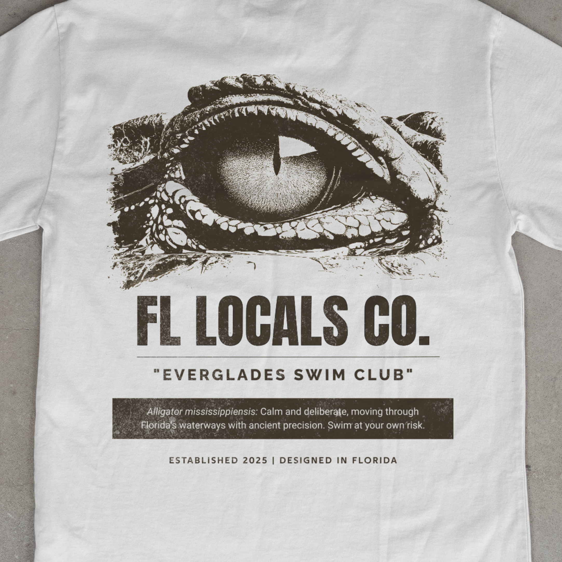 Florida Gator | "Everglades Swim Club" | FL Locals Co. | Comfort Colors® Vintage Florida Wildlife Tee