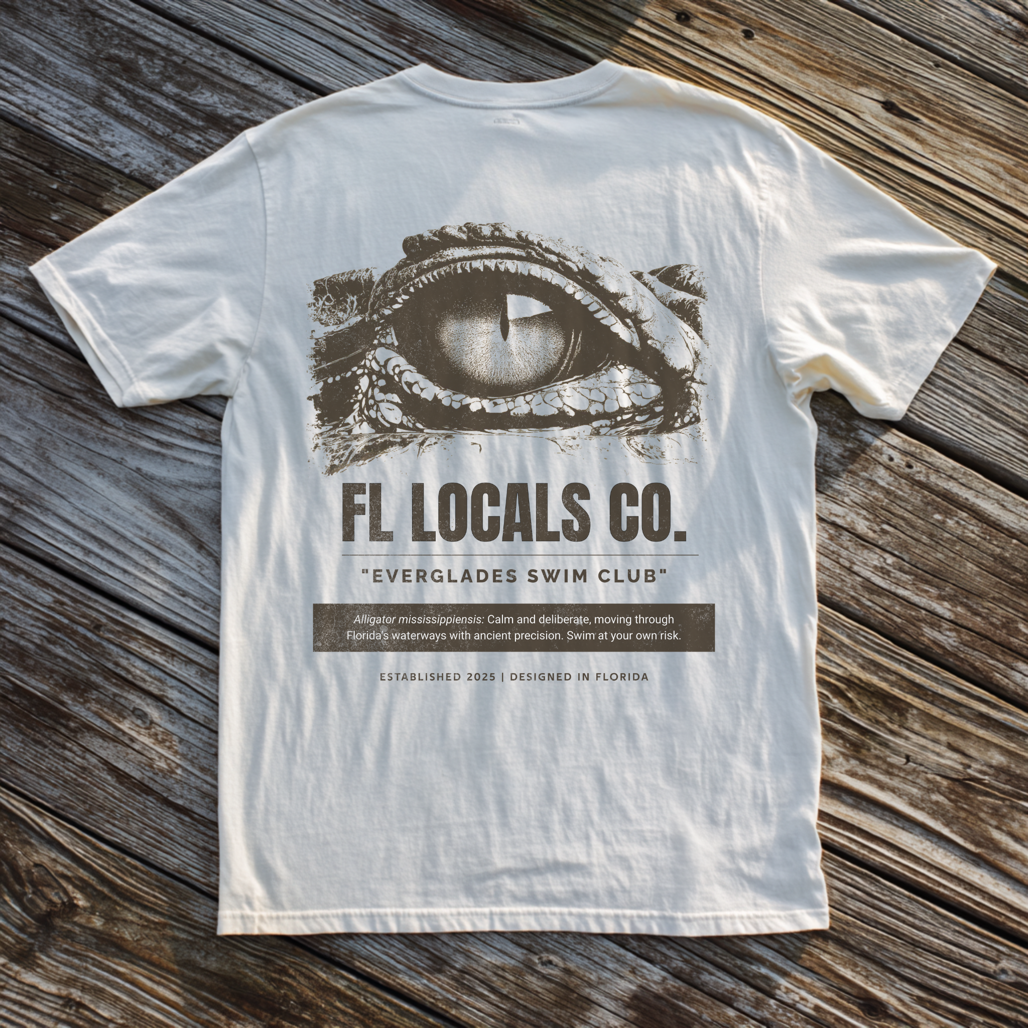 Florida Gator | "Everglades Swim Club" | FL Locals Co. | Comfort Colors® Vintage Florida Wildlife Tee