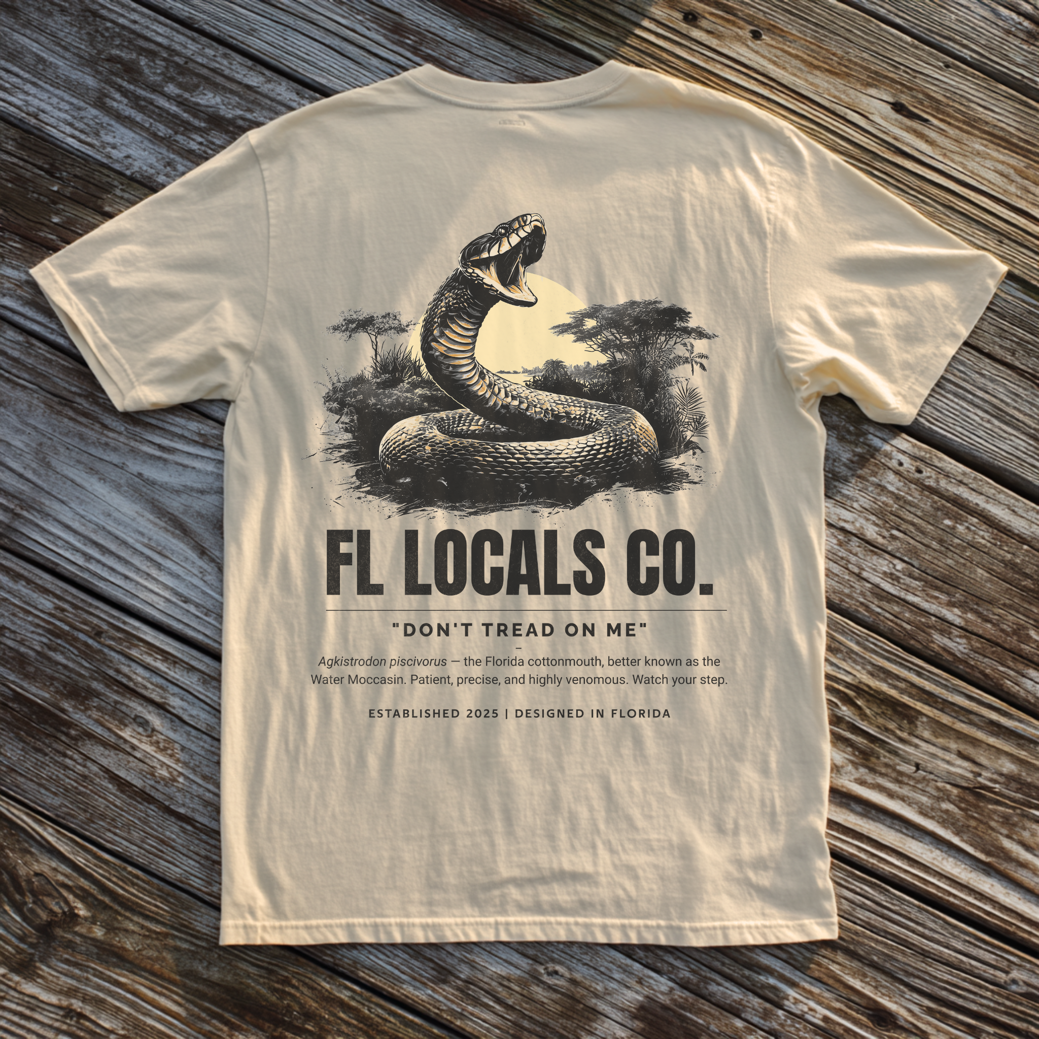 Florida Cottonmouth | "Don't Tread On Me" |  Graphic Tee - Comfort Colors®