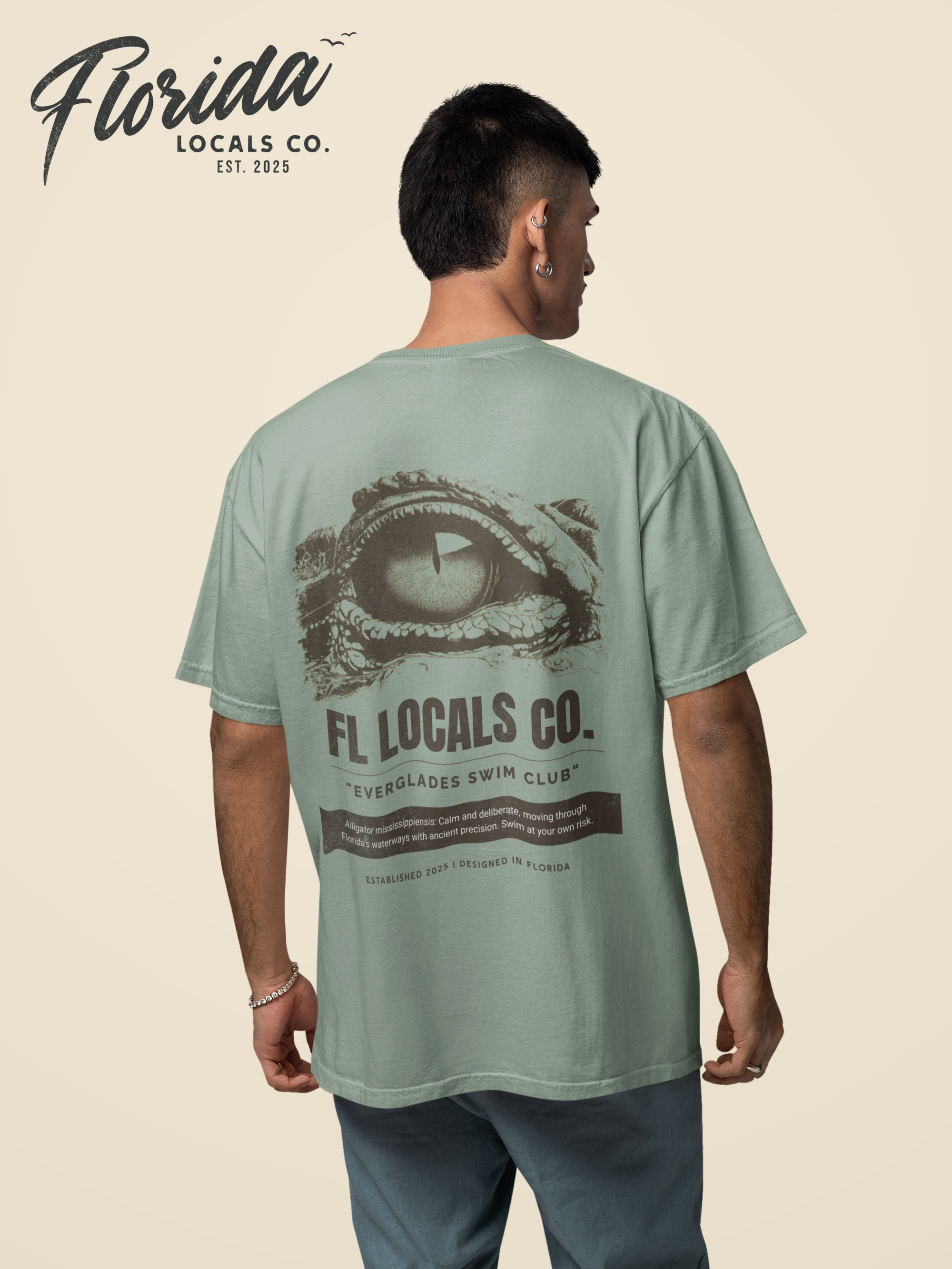 Florida Gator | "Everglades Swim Club" | FL Locals Co. | Comfort Colors® Vintage Florida Wildlife Tee