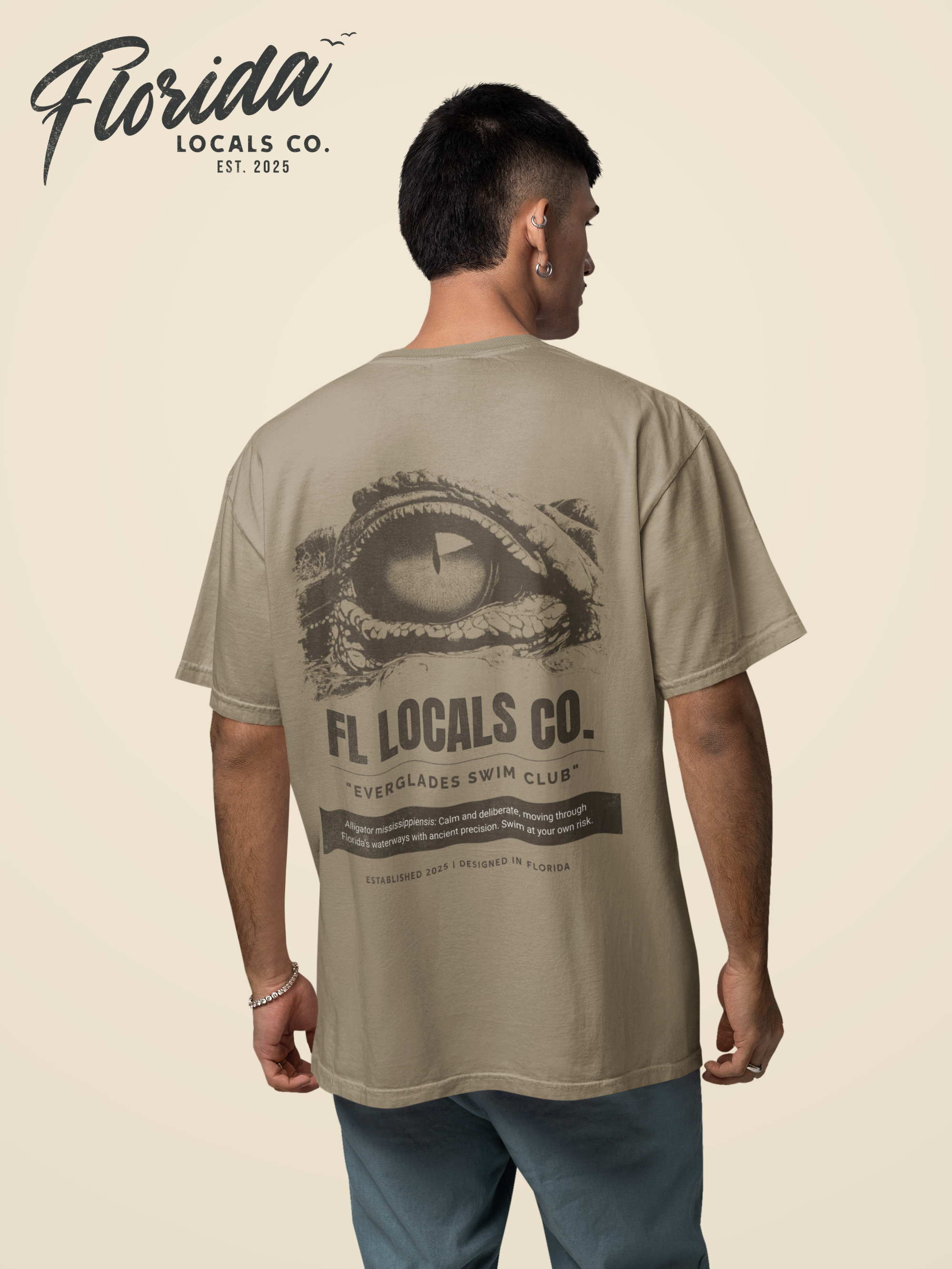 Florida Gator | "Everglades Swim Club" | FL Locals Co. | Comfort Colors® Vintage Florida Wildlife Tee
