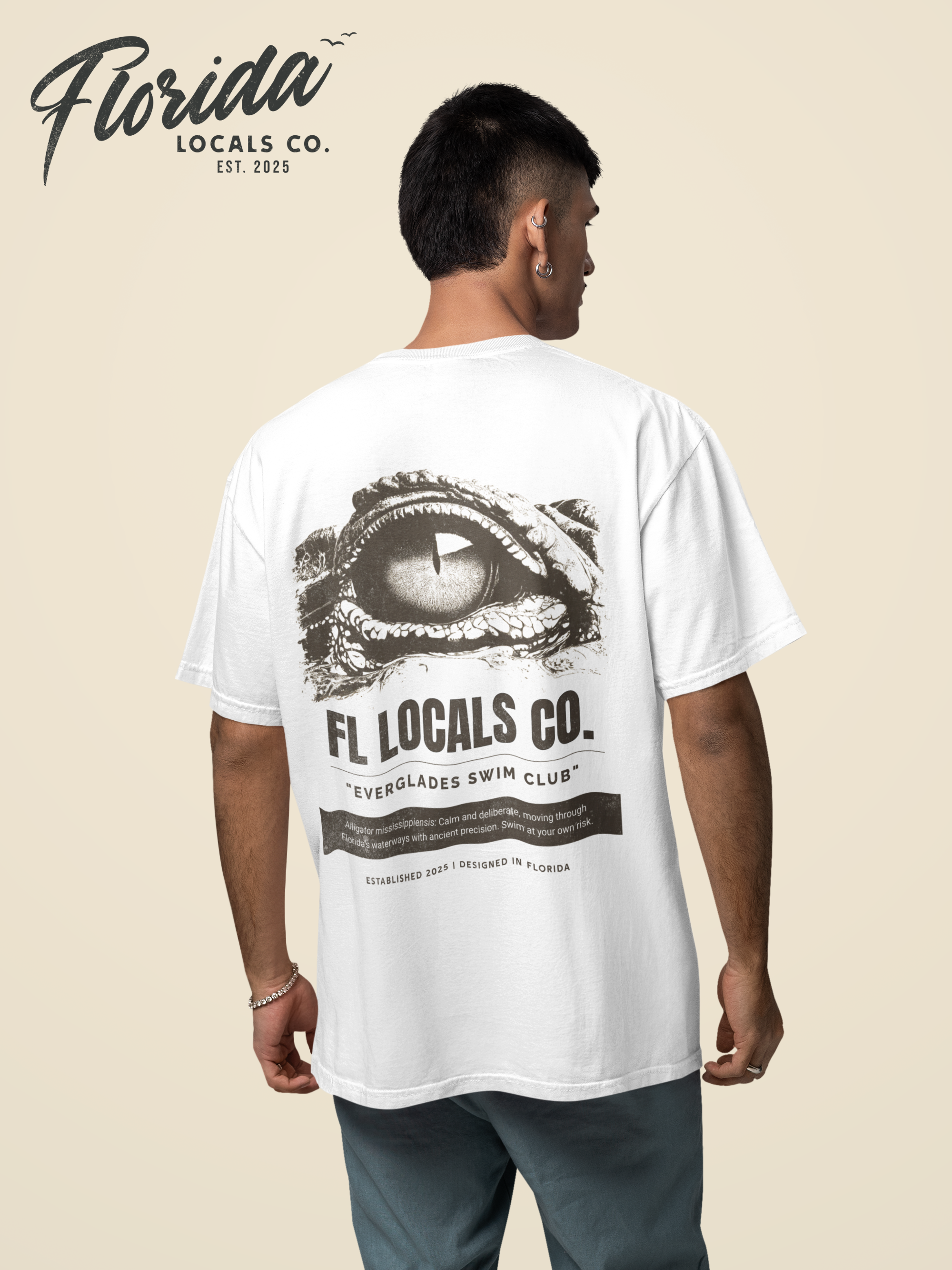 Florida Gator | "Everglades Swim Club" | FL Locals Co. | Comfort Colors® Vintage Florida Wildlife Tee