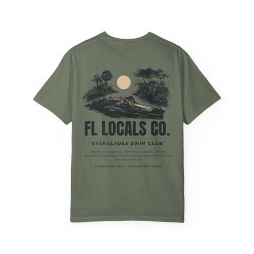 Florida Gator | "Everglades Swim Club" | FL Locals Co. | Comfort Colors® Vintage Florida Wildlife Tee - Florida Locals Co.