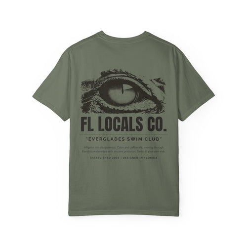 Florida Gator | "Everglades Swim Club" | FL Locals Co. | Comfort Colors® Vintage Florida Wildlife Tee - Florida Locals Co.