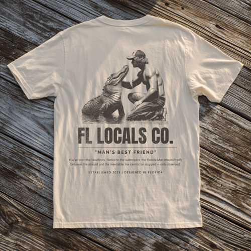 Florida Man | "Man's Best Friend" | FL Locals Co. | Comfort Colors® Vintage Florida Wildlife Tee - Florida Locals Co.