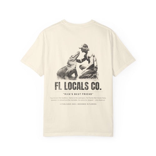Florida Man | "Man's Best Friend" | FL Locals Co. | Comfort Colors® Vintage Florida Wildlife Tee - Florida Locals Co.