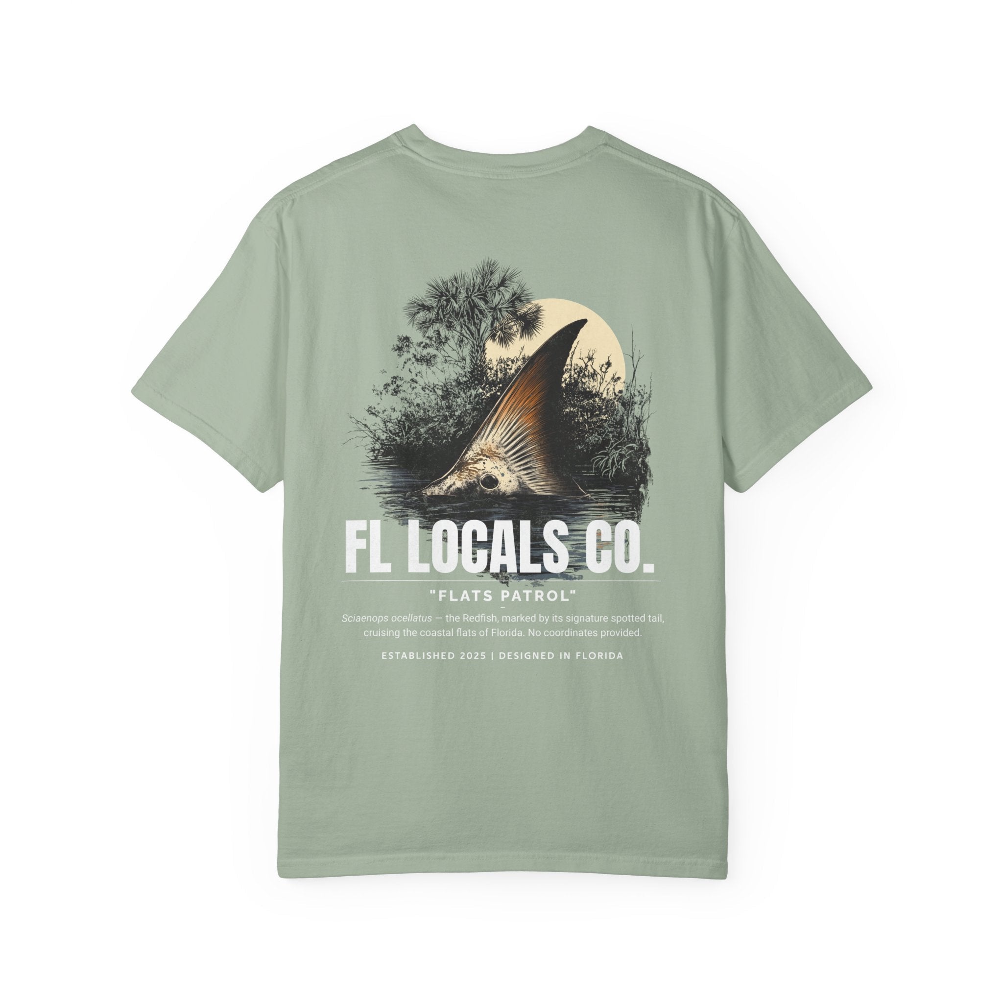 Redfish | "Flats Patrol" | FL Locals Co. | Comfort Colors® Vintage Florida Wildlife Tee - Florida Locals Co.